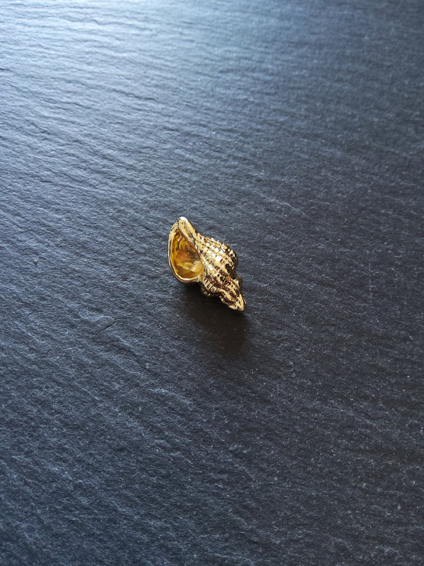 2 or 10 Conch Sea Shell Charms Real 14K Gold Plated Alloy 21x12x8mm. Nickel FREE