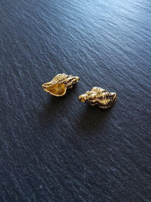 2 or 10 Conch Sea Shell Charms Real 14K Gold Plated Alloy 21x12x8mm. Nickel FREE