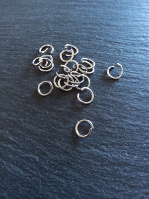 100 or 500 Stainless Steel 6mm Jump Rings Opened Strong 0.8mm (20 gauge) - ContentedCatz