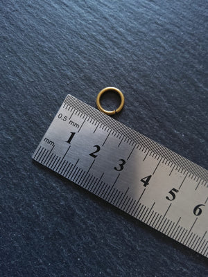 80 or 400 Strong Jump Rings Antique Bronze 10mm Diameter 1.5mm Thick