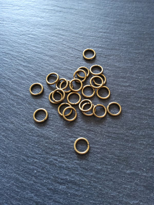 80 or 400 Strong Jump Rings Antique Bronze 10mm Diameter 1.5mm Thick