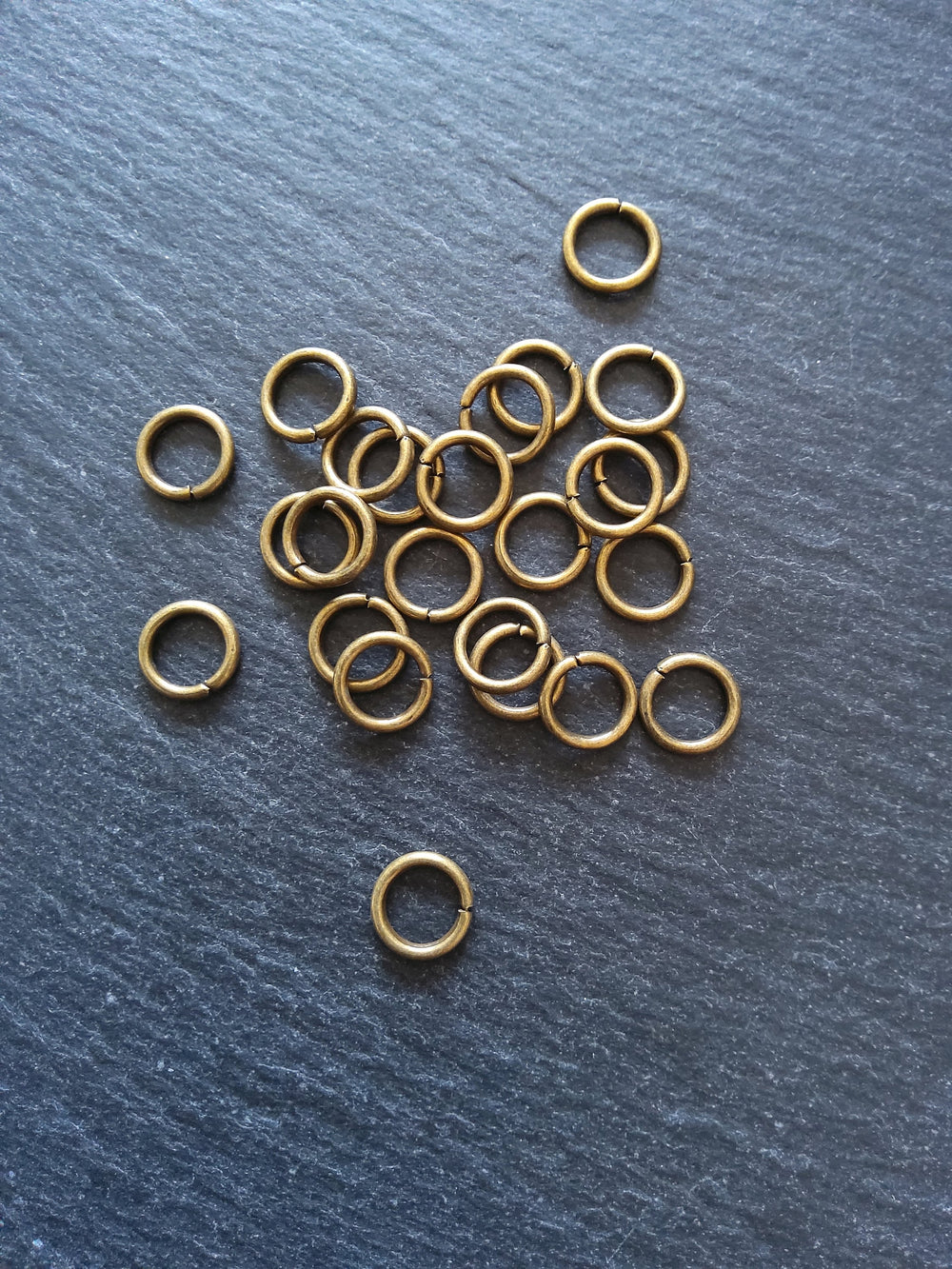 80 or 400 Strong Jump Rings Antique Bronze 10mm Diameter 1.5mm Thick