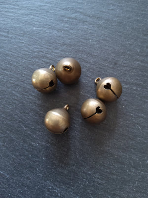 4 or 20 Large Antique Bronze Tone Brass 20mm Bells Bell Charms 24x20mm