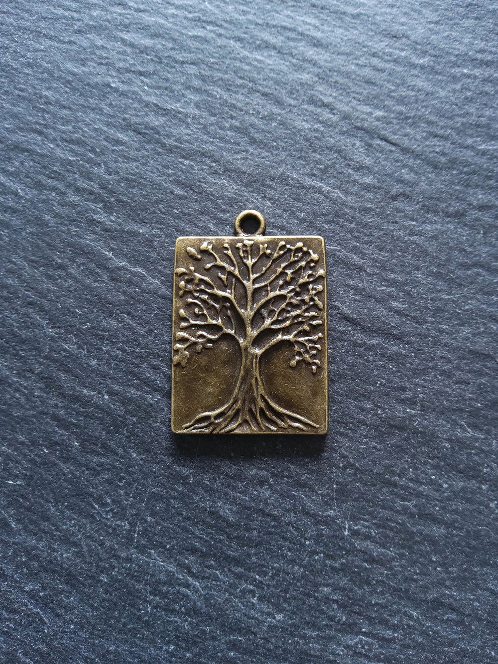 2 or 10 Antique Bronze Tree Pendants 32x22mm