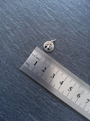 6 or 30 Stainless Steel Tree of Life Charms 12x10mm