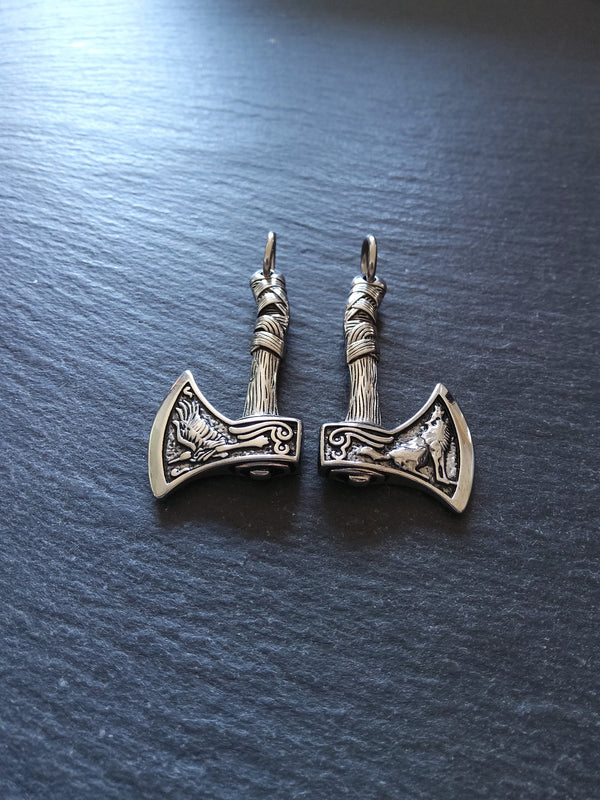 Axe Pendant Solid Stainless Steel 46x24x5mm