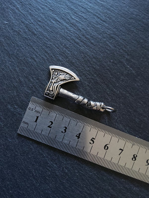 Axe Pendant Solid Stainless Steel 46x24x5mm