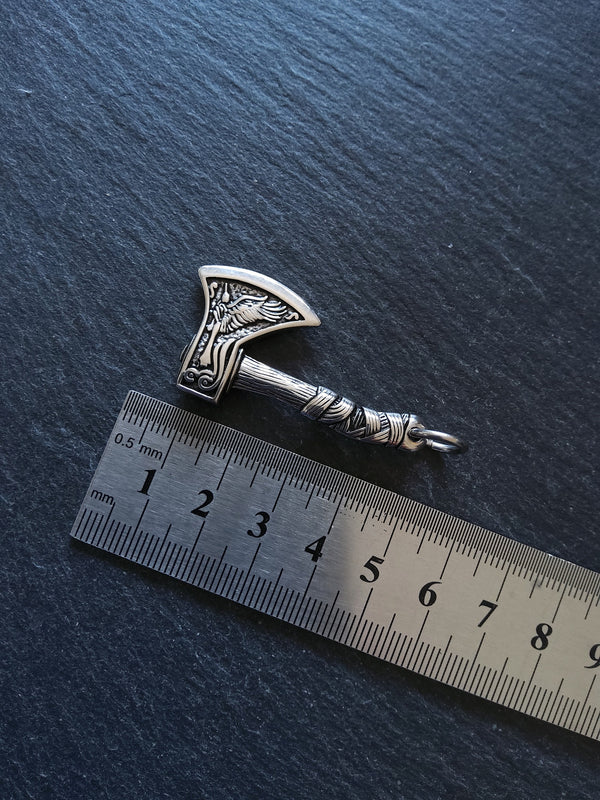 Axe Pendant Solid Stainless Steel 46x24x5mm