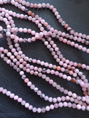 8.5mm Cherry Blossom Jasper Round Beads Full 15.5 inch Strand