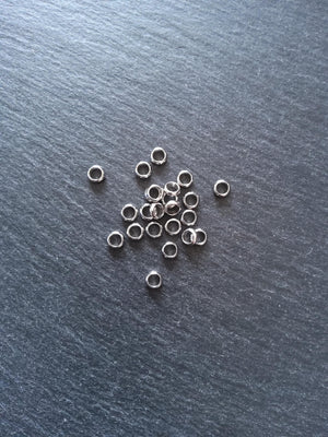 10 or 50 Stainless Steel 6mm Solid Round CLOSED Ring Spacer Beads 6x2mm. Hole: 4mm Non-Tarnish
