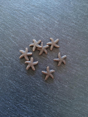 10 or 50 Starfish Beads Antique Copper Tone Alloy 14x13.5x3.7mm Hole: 1mm