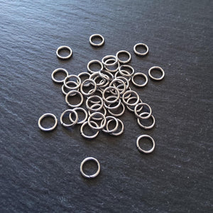 100 or 500 Stainless Steel 8mm Jump Rings 1.2mm (17 gauge) Hole: 6mm