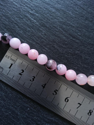 8.2mm Cherry Blossom Jasper Round Beads Full 15.5 inch Strand Hole: 1mm