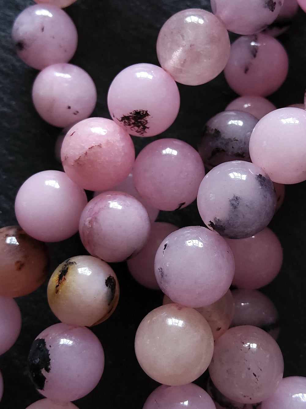 8.2mm Cherry Blossom Jasper Round Beads Full 15.5 inch Strand Hole: 1mm