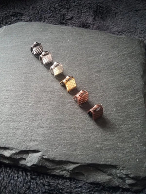 6mm (1/4") Wide Ribbon Crimp Ends 6x8mm Findings Crimps in Gold, Silver, Antique Silver, Rose Gold, Bronze or Copper