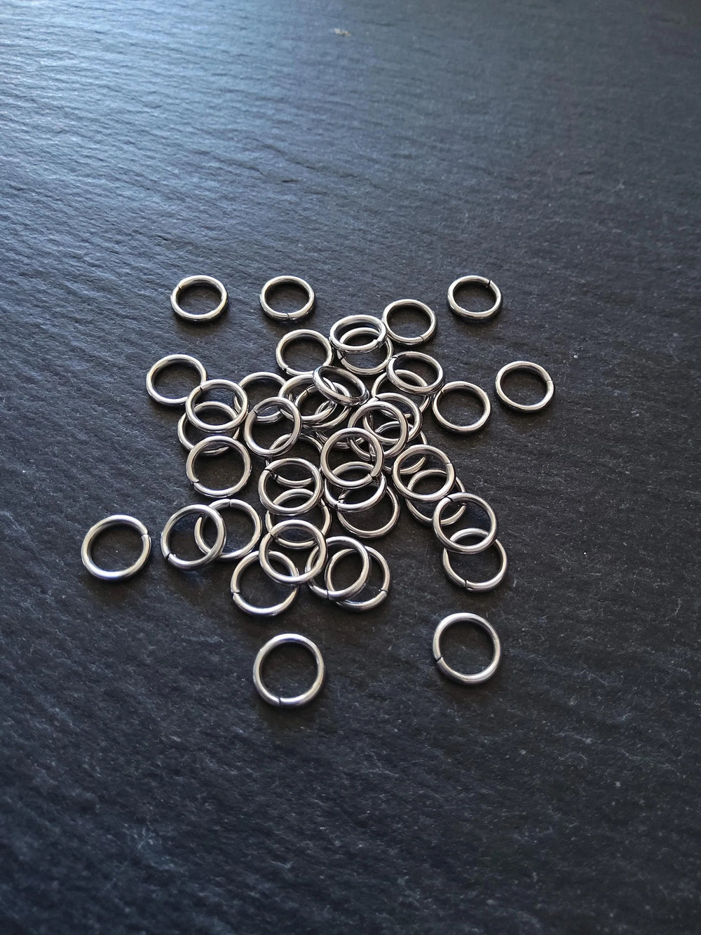 100 or 500 Stainless Steel 9mm Jump Rings Opened Strong 1.2mm (17 gauge)