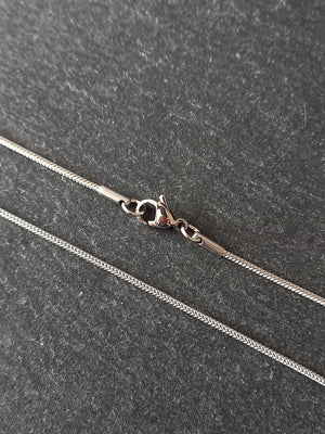 1 or 5 Stainless Steel Snake Chain Necklaces 18 inch (45.7cm) Long. Thickness 1.5mm