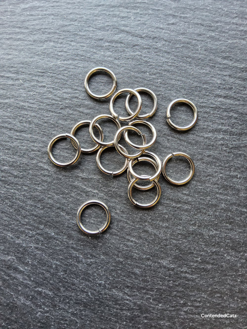 20 or 100 Stainless Steel 14mm Jump Rings Strong 1.8mm (13 gauge) Inner Diameter: 10.4mm