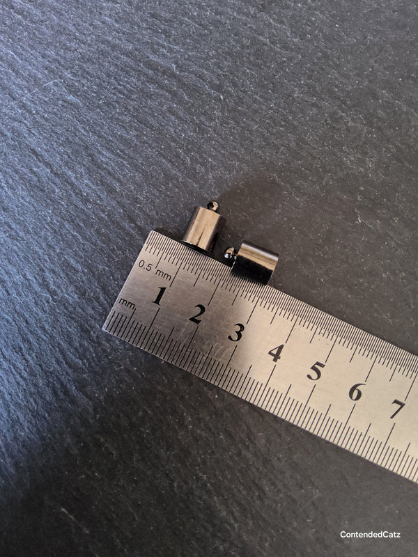 20 or 50 Gunmetal Tone Brass End Caps for 7mm Cord (7.5mm end caps) 12x8mm