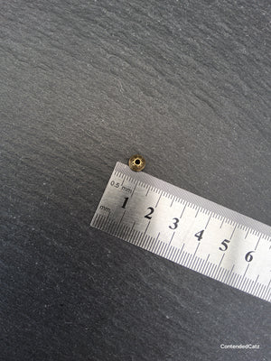 20 or 100 Antique Bronze Tone 6mm Flying Saucer Shaped Bicone Spacer Beads 6x4mm Hole: 1.5mm
