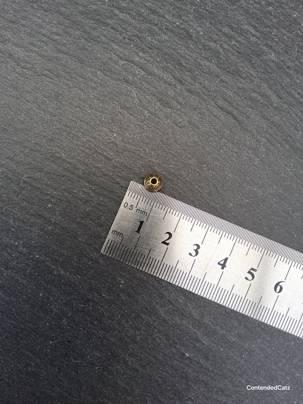 20 or 100 Antique Bronze Tone 6mm Flying Saucer Shaped Bicone Spacer Beads 6x4mm Hole: 1.5mm