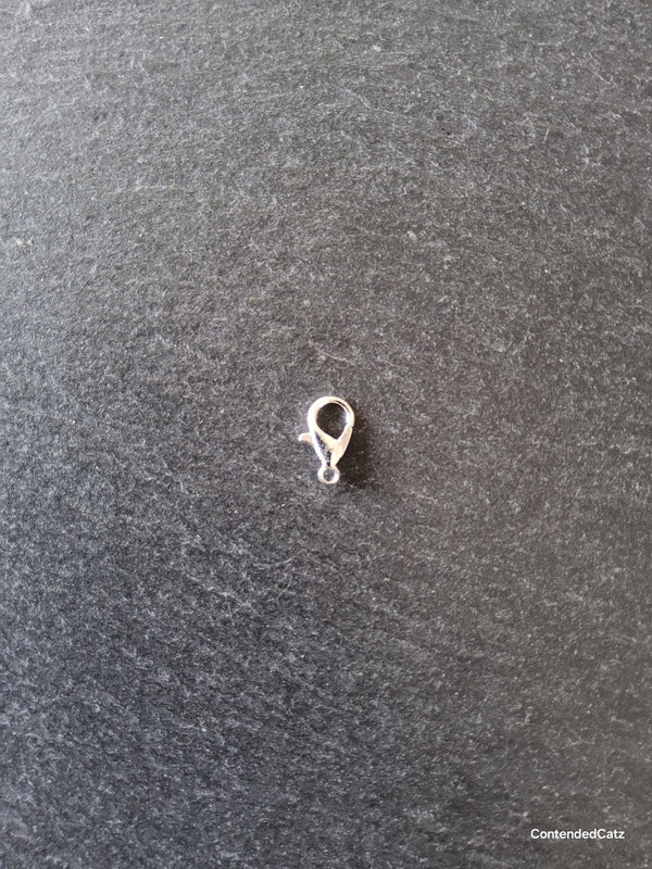 20 or 100 Silver Plated 12mm Lobster Clasps Nickel FREE Alloy 12x7mm