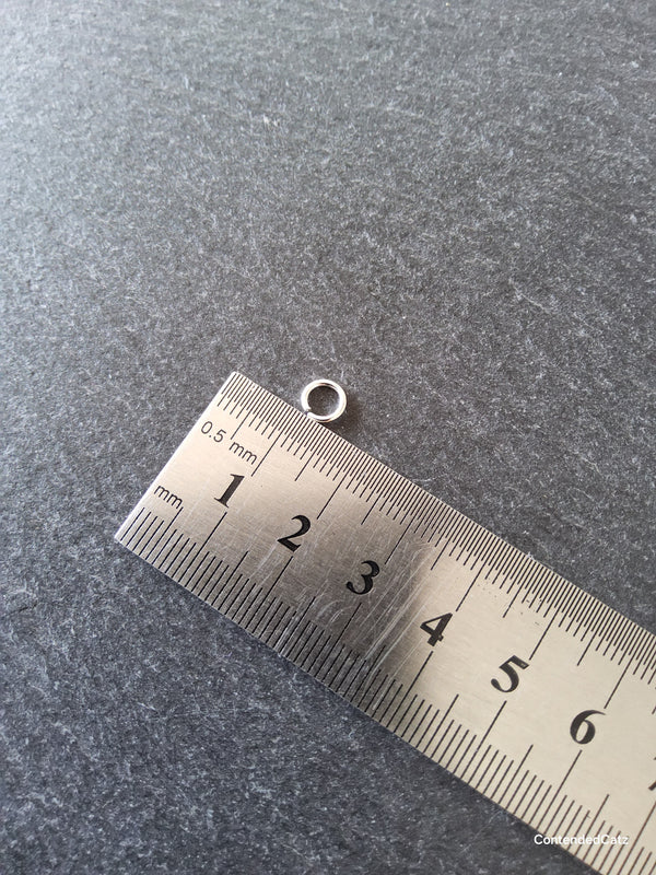 200 or 1000 Bright Silver Plated 6mm Jump Rings Strong 1mm (18 gauge) Hole: 3.4mm