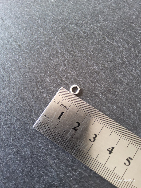 200 or 1000 Silver Plated 5mm Diameter Strong Jump Rings 0.9mm (20 Gauge)