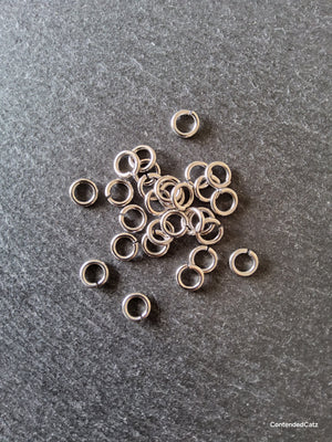 40 or 200 Stainless Steel 8mm Jump Rings 1.5mm (15 gauge) Hole: 5mm