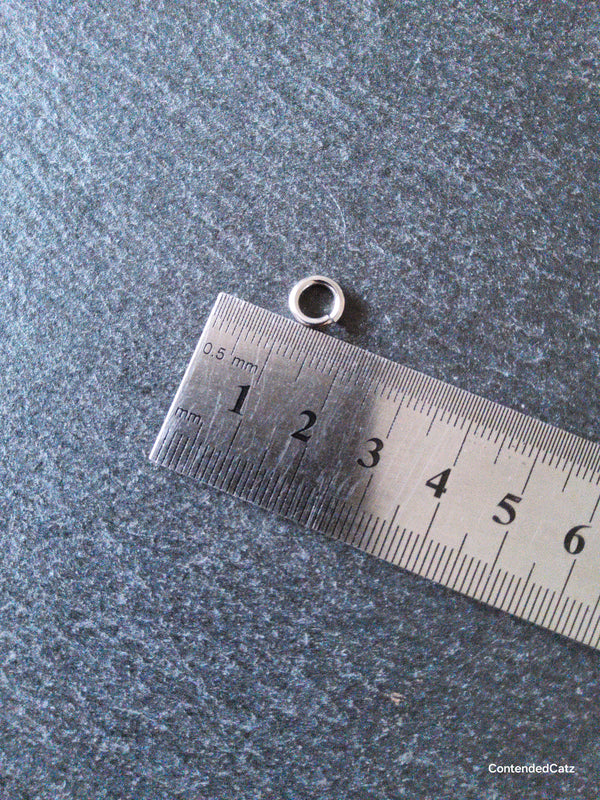 40 or 200 Stainless Steel 8mm Jump Rings 1.5mm (15 gauge) Hole: 5mm