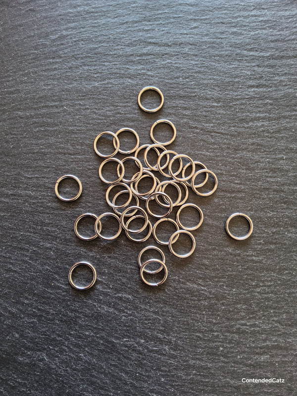 60 or 300 Stainless Steel 12mm Jump Rings Strong 1.5mm (16 gauge) Hole: 9mm