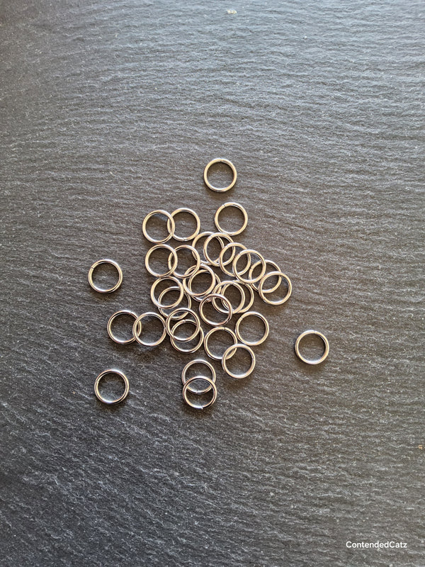 60 or 300 Stainless Steel 12mm Jump Rings Strong 1.5mm (16 gauge) Hole: 9mm