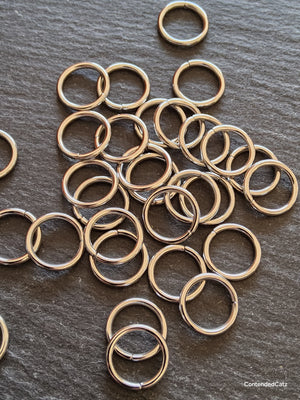 60 or 300 Stainless Steel 12mm Jump Rings Strong 1.5mm (16 gauge) Hole: 9mm
