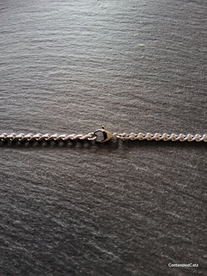 Stainless Steel Flattened Wheat Chain Necklace 3.5x2.2mm - Various Lengths