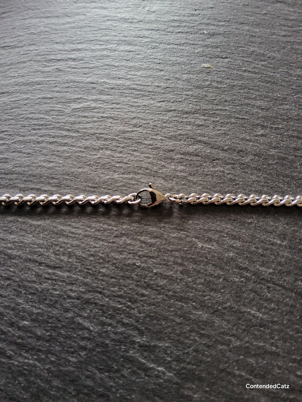Stainless Steel Flattened Wheat Chain Necklace 3.5x2.2mm - Various Lengths
