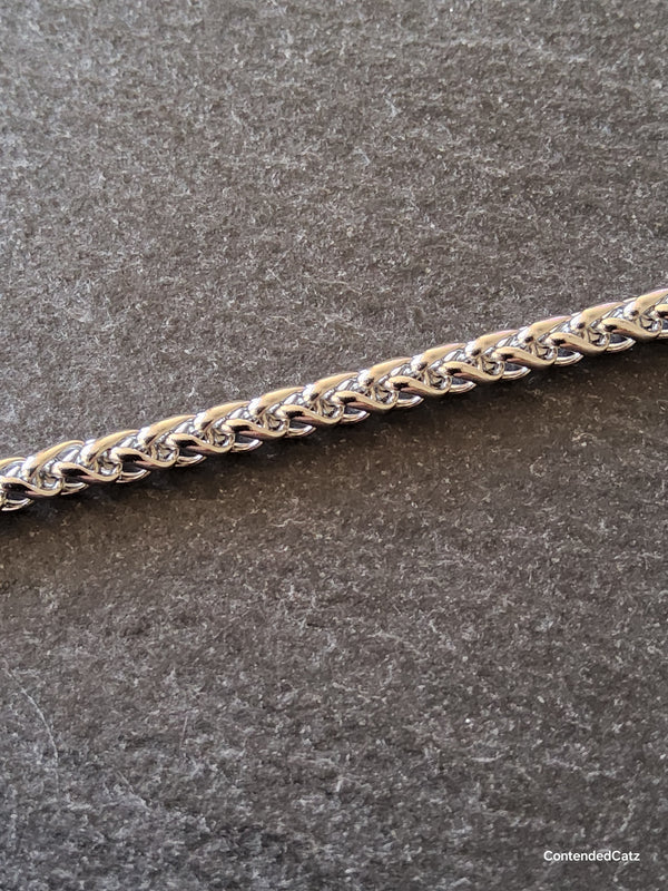 1m of Stainless Steel Wheat Chain 4mm Wide