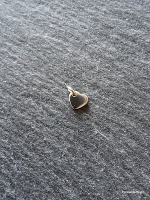 10 or 50 Stainless Steel Tiny Flat Heart Charms 6x5x0.9mm