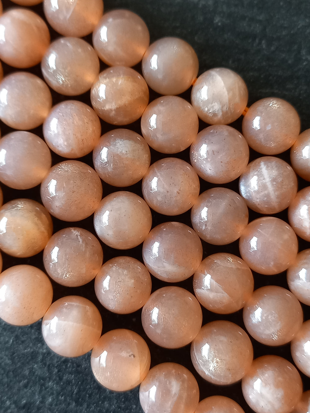 8.2mm Sunstone Round Natural Gemstone Beads Full 15.3 inch Strand Hole: 1mm