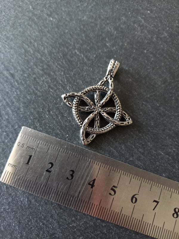 Stainless Steel Witches Knot Pendant 44.5x36.5mm