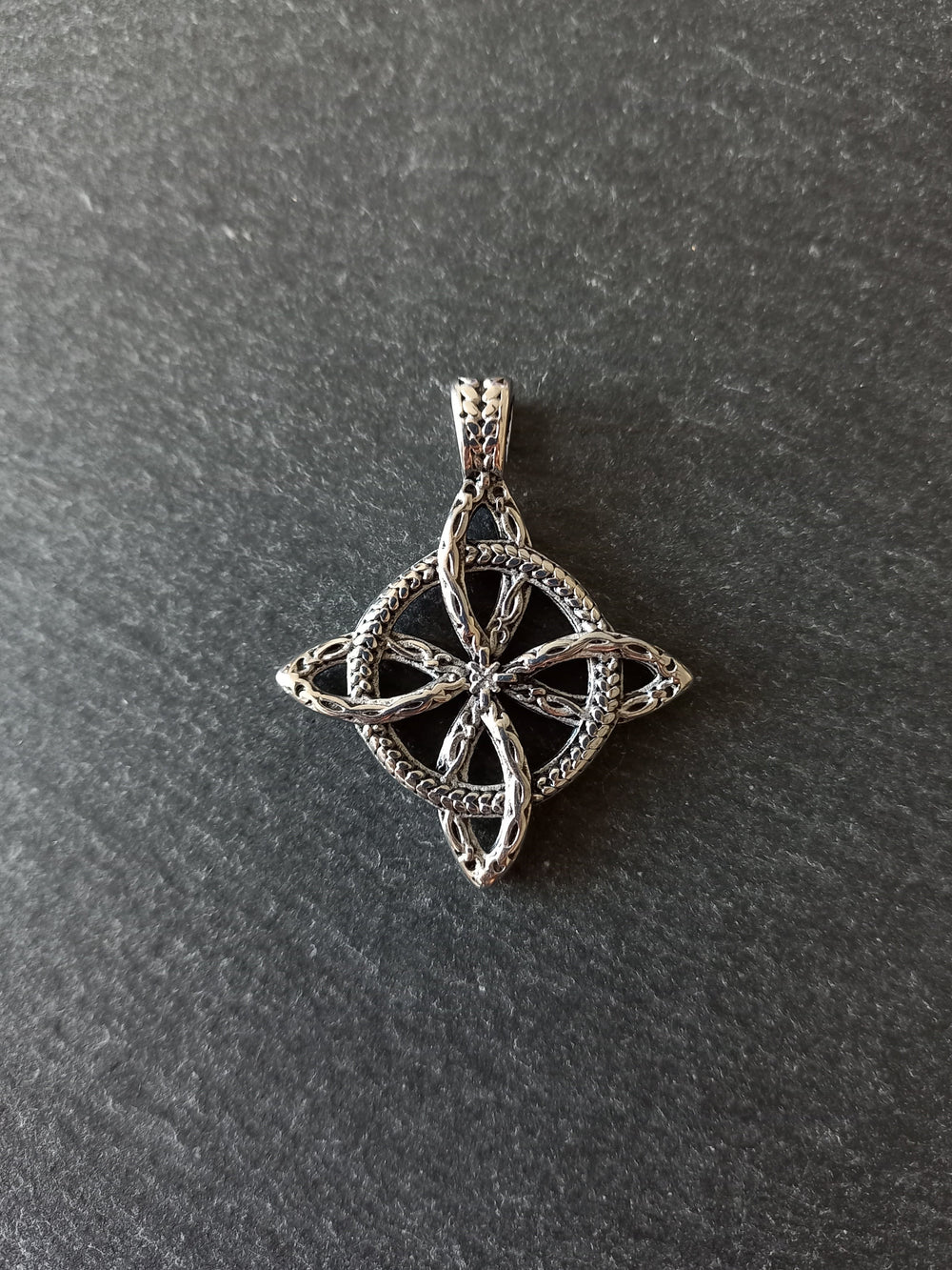 Stainless Steel Witches Knot Pendant 44.5x36.5mm