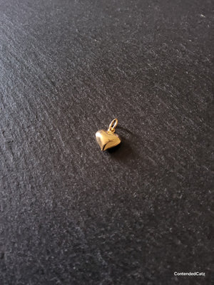 2 or 10 Heart Charms 18K Gold Plated Hollow Stainless Steel 13x11.5x4.5mm