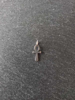 4 or 20 Little Ancient Egyptian Ankh Charms Stainless Steel 14x7x1mm