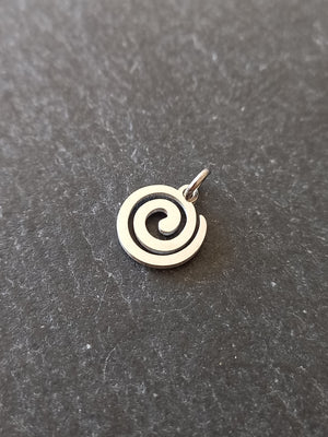 4 or 20 Round Swirl Charms Stainless Steel 9.5x10.5x1mm Nickel FREE