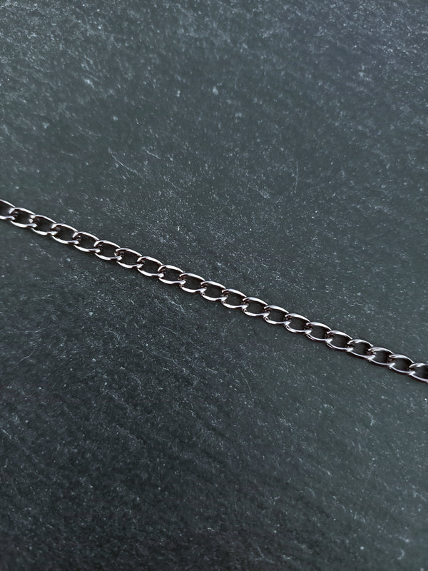 5m of Gunmetal Tone Curb Chain 5x3mm Strong 0.8mm Open Link Nickel FREE