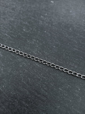 5m of Gunmetal Tone Curb Chain 5x3mm Strong 0.8mm Open Link Nickel FREE