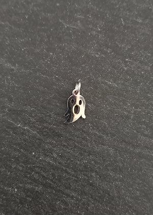 4 or 20 Stainless Steel Ghost Charms 11x7x1mm