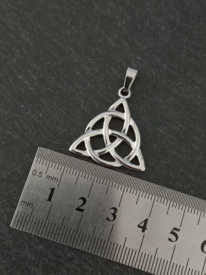 1 or 5 Celtic Trinity Knot Pendants Stainless Steel 27x25x2.5mm