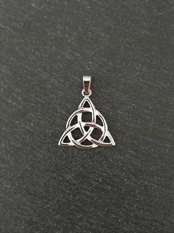 1 or 5 Celtic Trinity Knot Pendants Stainless Steel 27x25x2.5mm