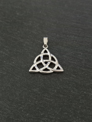 1 or 5 Celtic Trinity Knot Pendants Stainless Steel 27x25x2.5mm