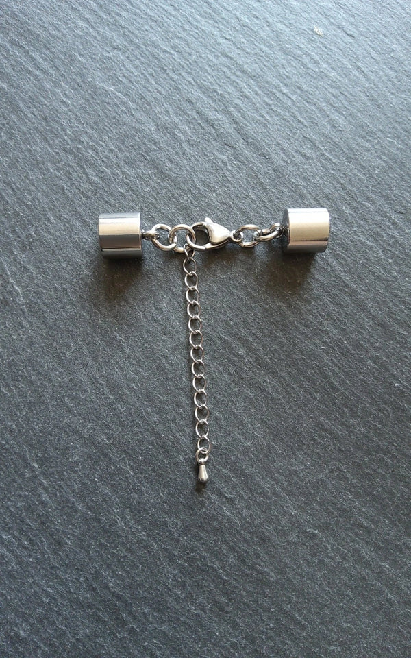 2 or 10 Stainless Steel End Cap Sets for 9.5mm Cord (10mm End Caps) UK